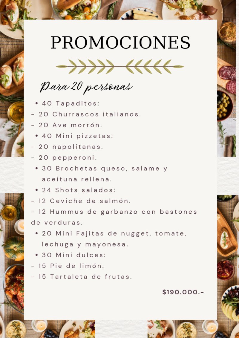 Copia de Menú Día de la Madre  Elegante Floral Verde y Rosa — page 20