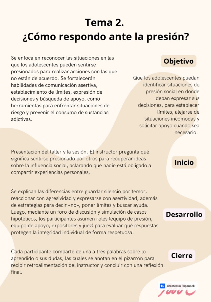 Guia prevencion de adicciones a nivel secundaria — page 19