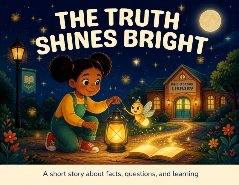 The Truth Shines Bright storybook — page 1