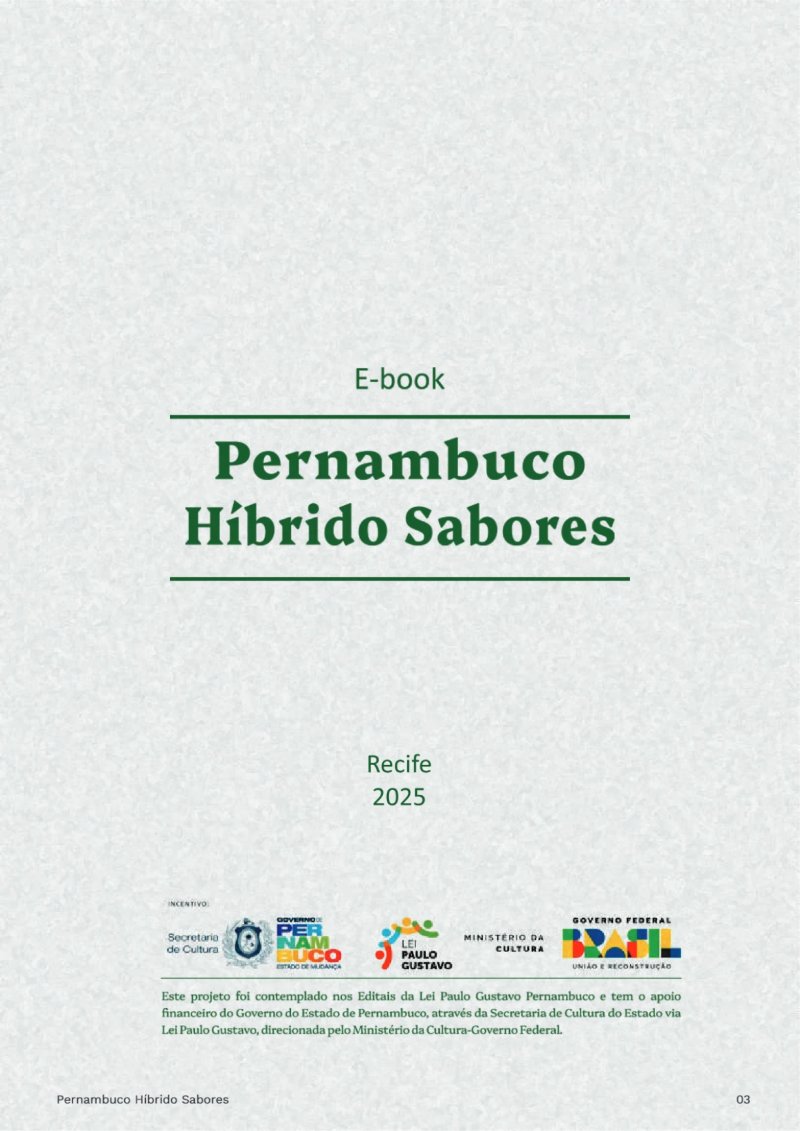 E-book Pernambuco Híbrido Sabores — page 3