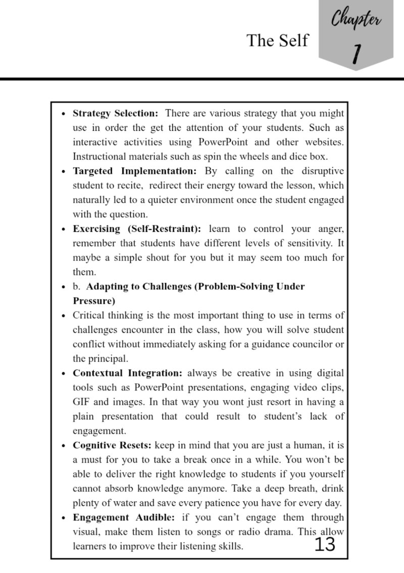 CLASSROOM CHRONICLES — page 13