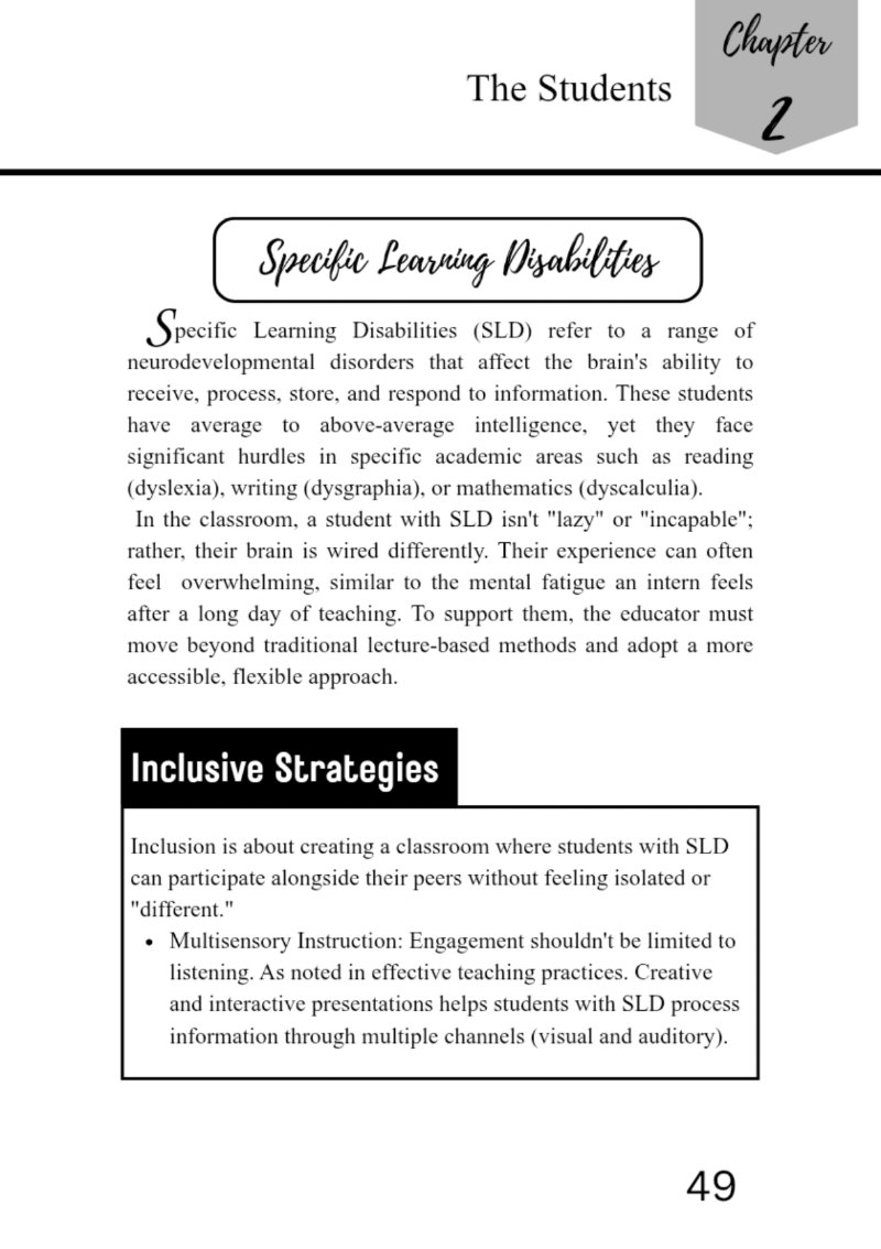 CLASSROOM CHRONICLES — page 49