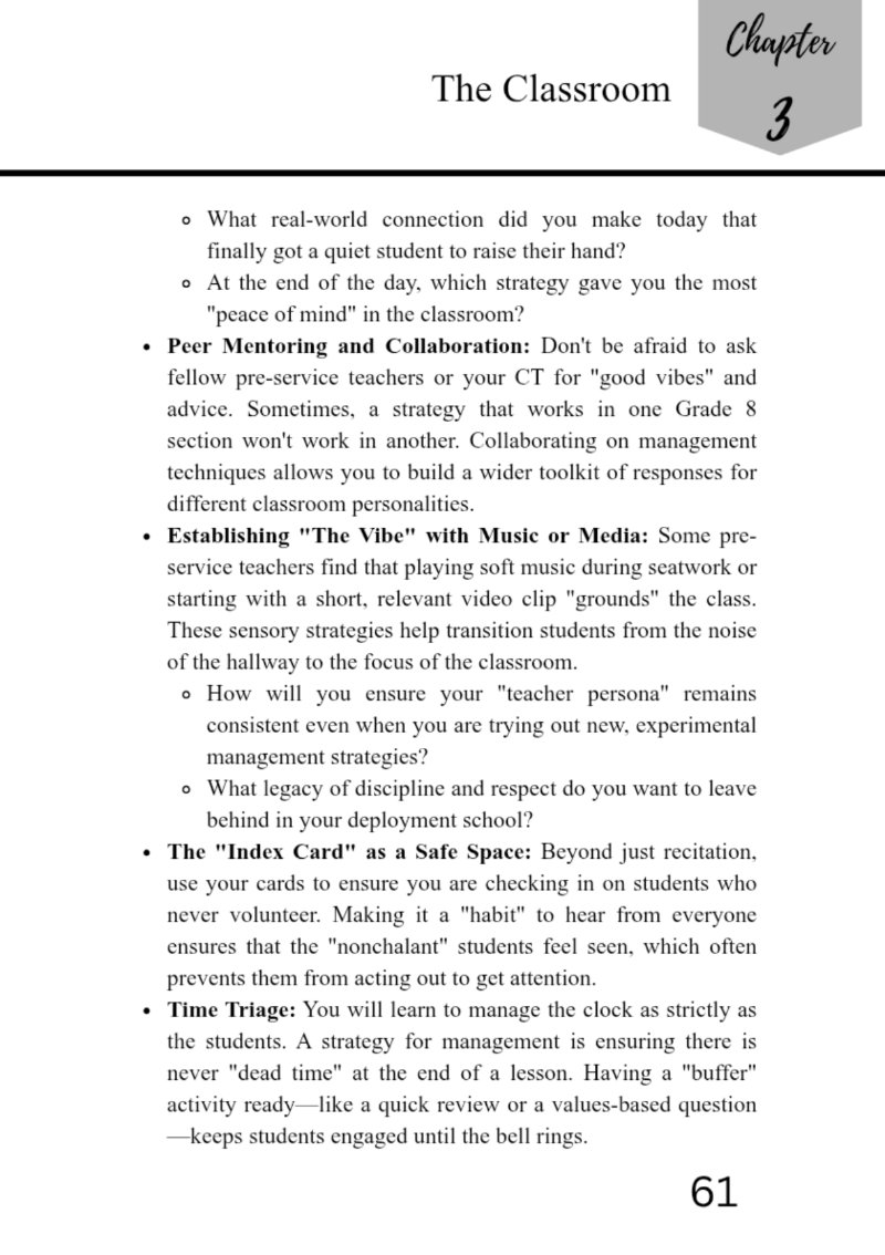 CLASSROOM CHRONICLES — page 61