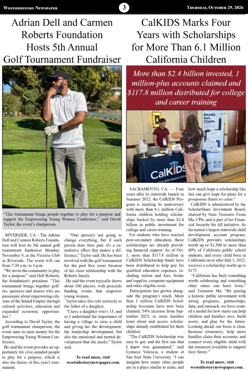 October 29 | Volume 40 No. 31 — page 3