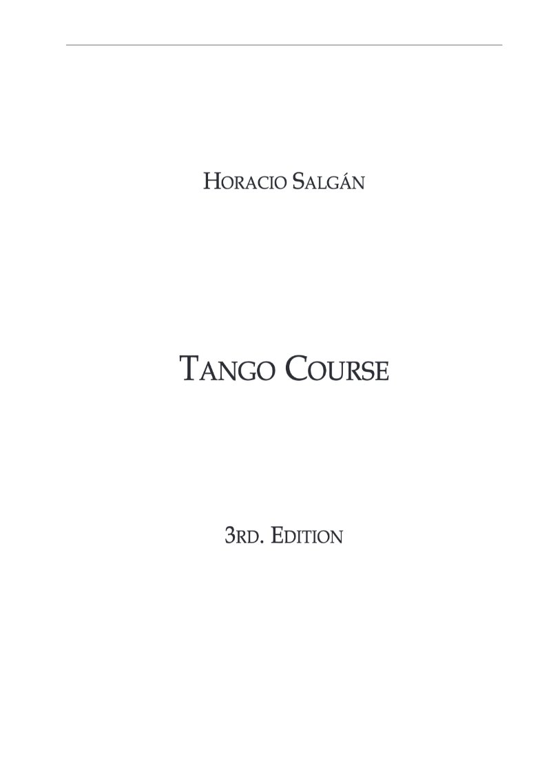 Tango Course - 3rd. Edition — page 2