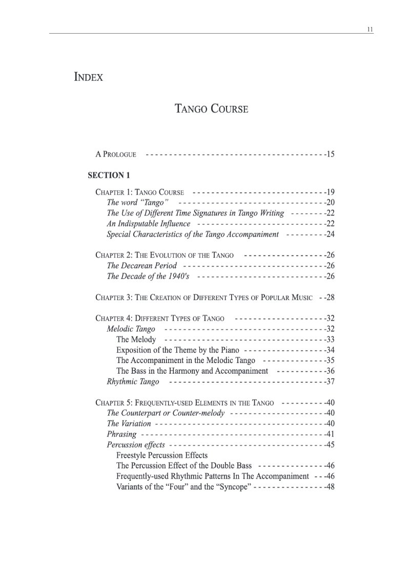 Tango Course - 3rd. Edition — page 5