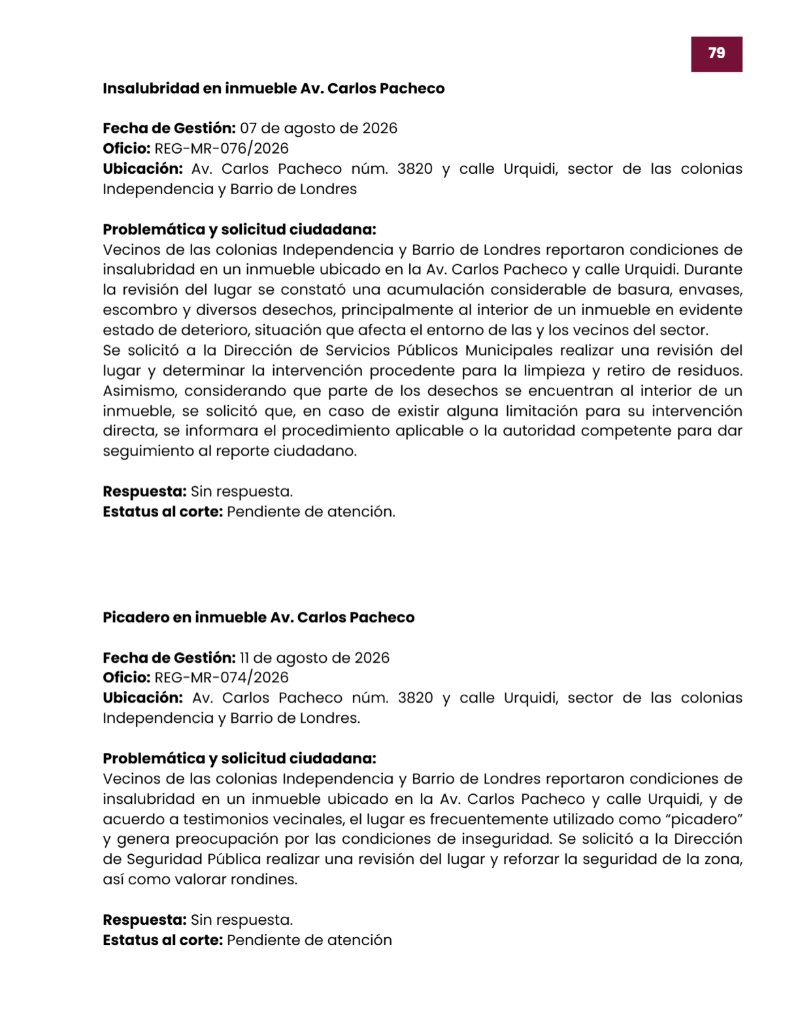 2DO INFORME MIGUEL RIGGS — page 83
