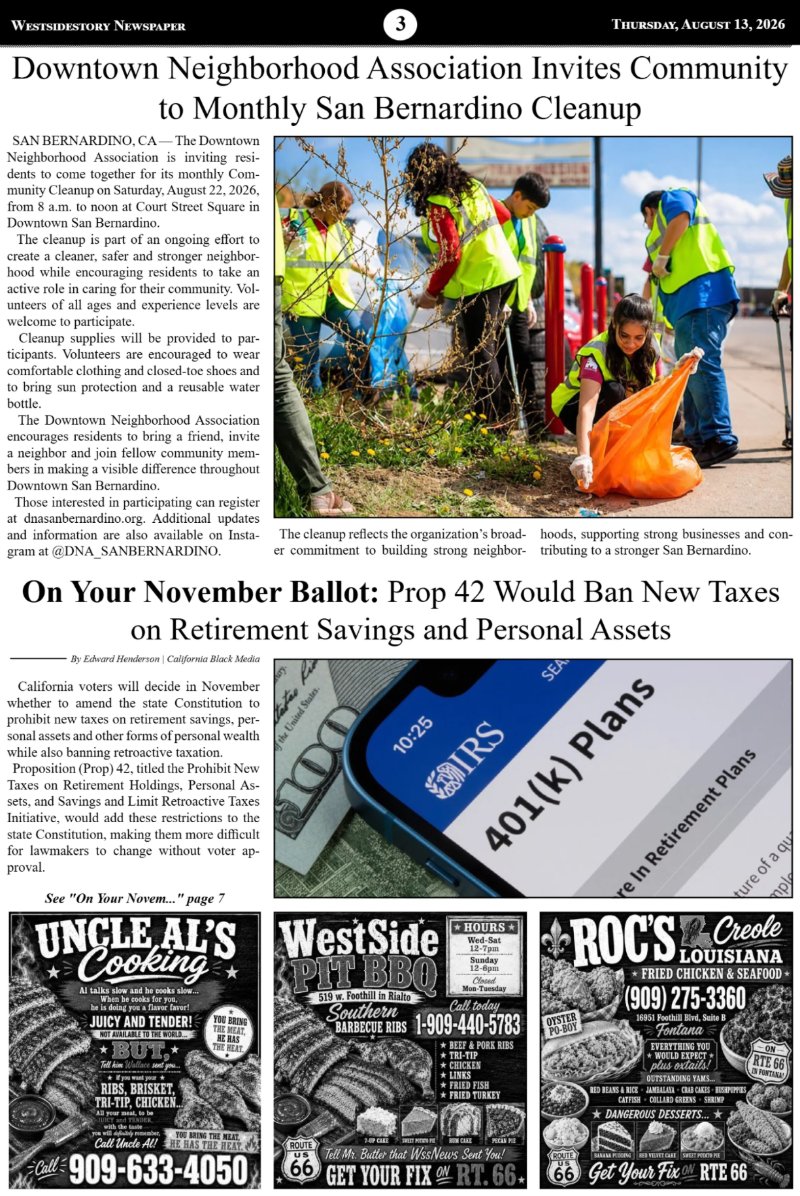 Thursday, August 13 | Volume 40 No.22 — page 3