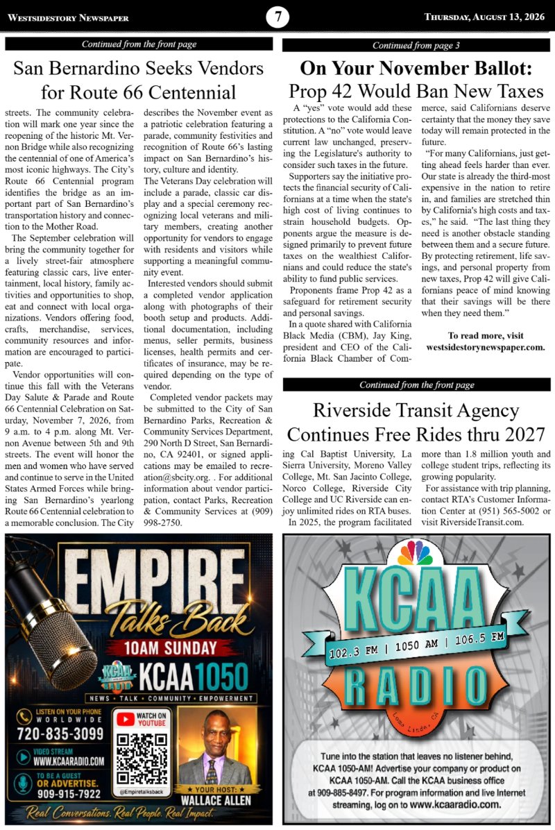 Thursday, August 13 | Volume 40 No.22 — page 7