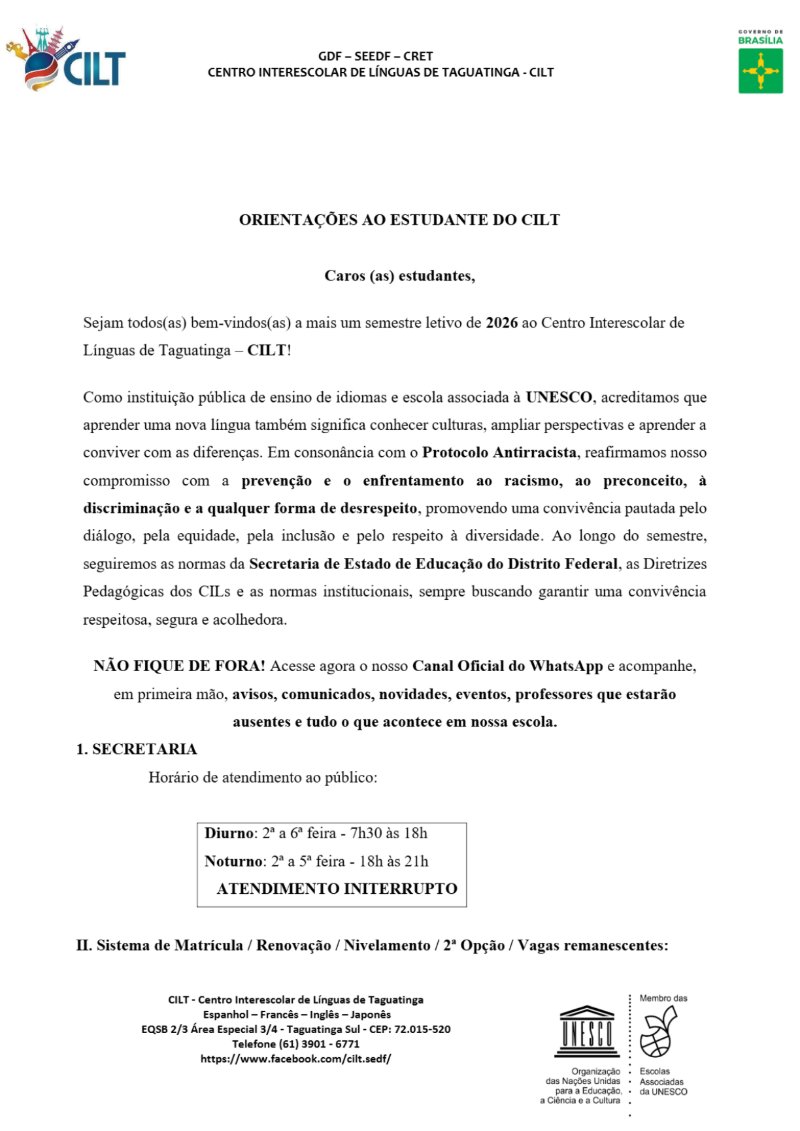 Orientaçoes aos estudantes formato revista — page 1