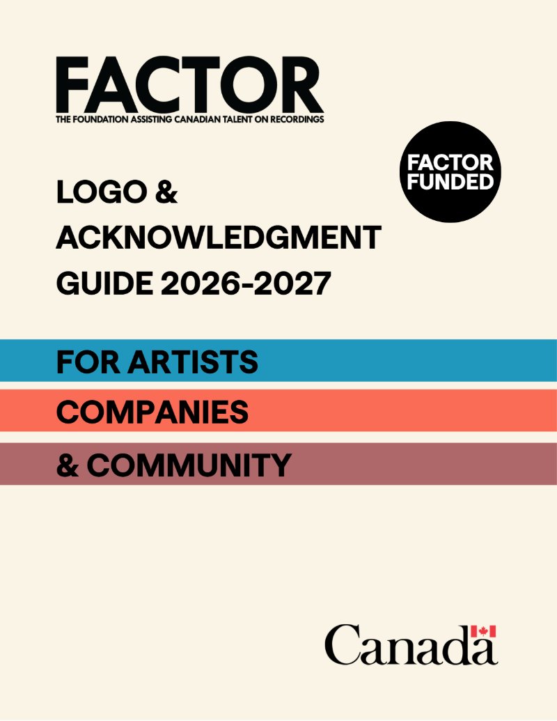 FACTOR Logo and Acknowledgment Guide — page 1