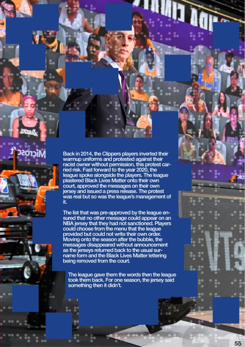 Thedesignsofbsetballuniformsassitesofpolitcalprtest — page 55