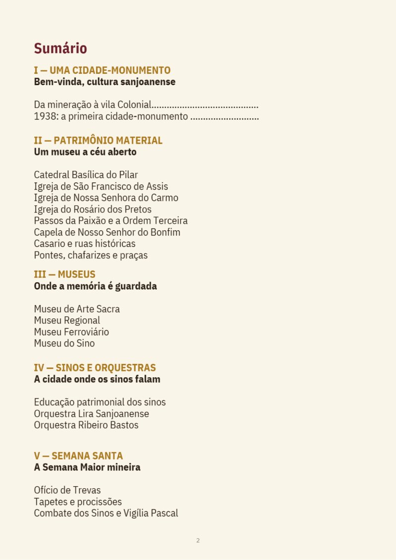 São João del Rei a Patrimônio Mundial da Humanidade — page 2