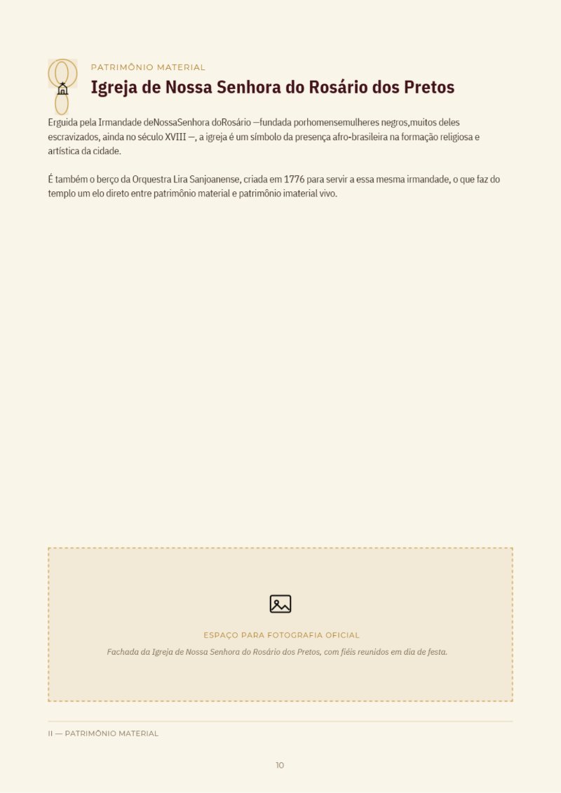 São João del Rei a Patrimônio Mundial da Humanidade — page 11