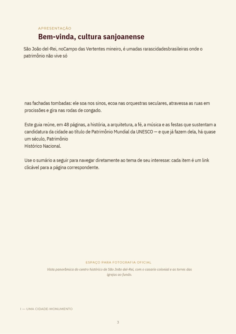 São João del Rei a Patrimônio Mundial da Humanidade — page 4