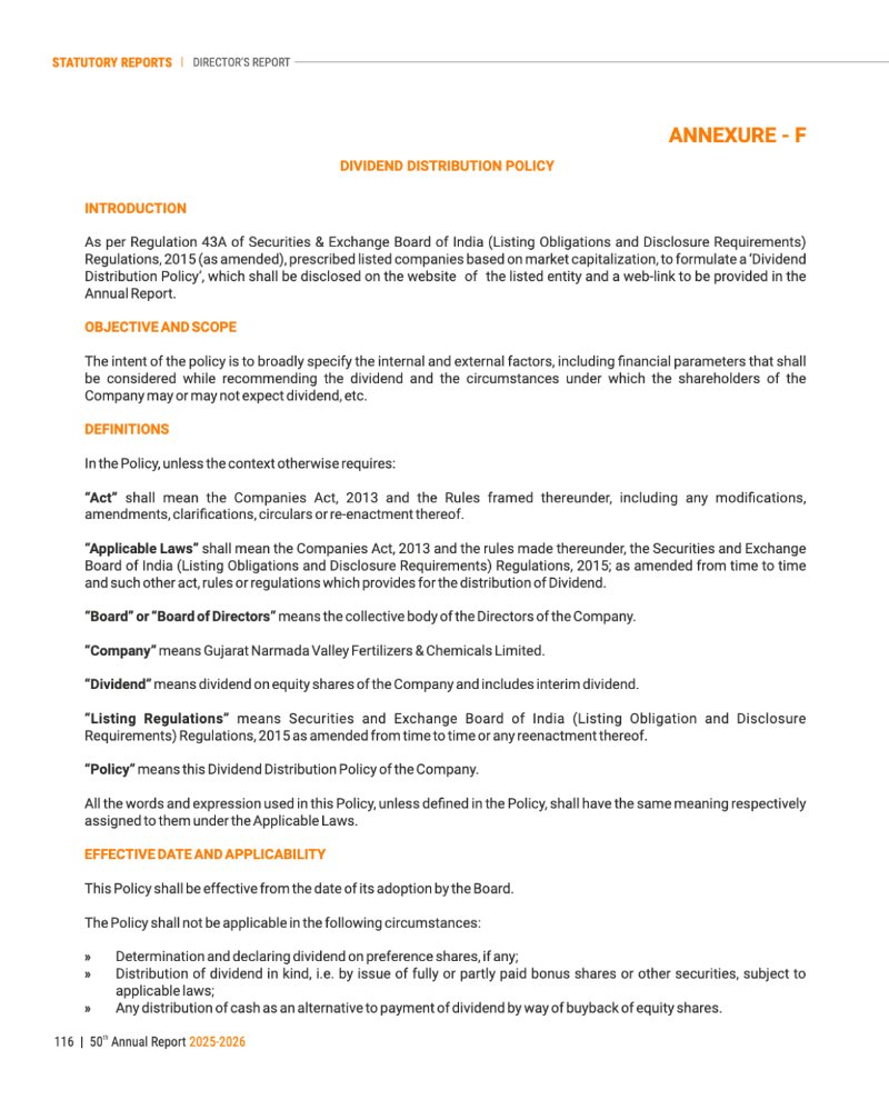 GNFC Annual Report 2025-26 — page 140
