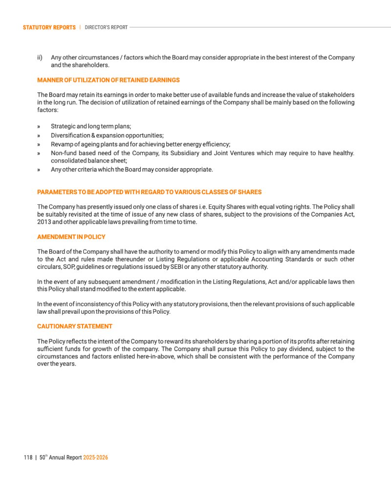 GNFC Annual Report 2025-26 — page 142