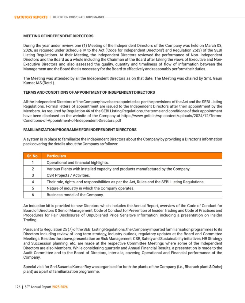 GNFC Annual Report 2025-26 — page 150