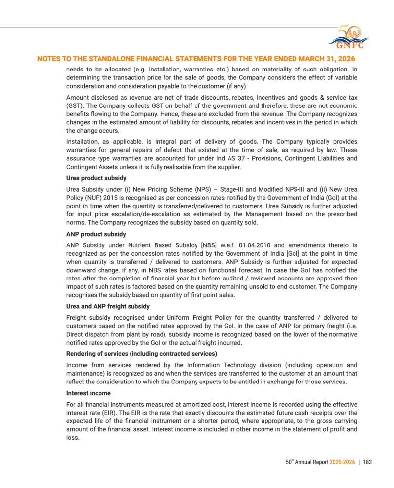 GNFC Annual Report 2025-26 — page 207