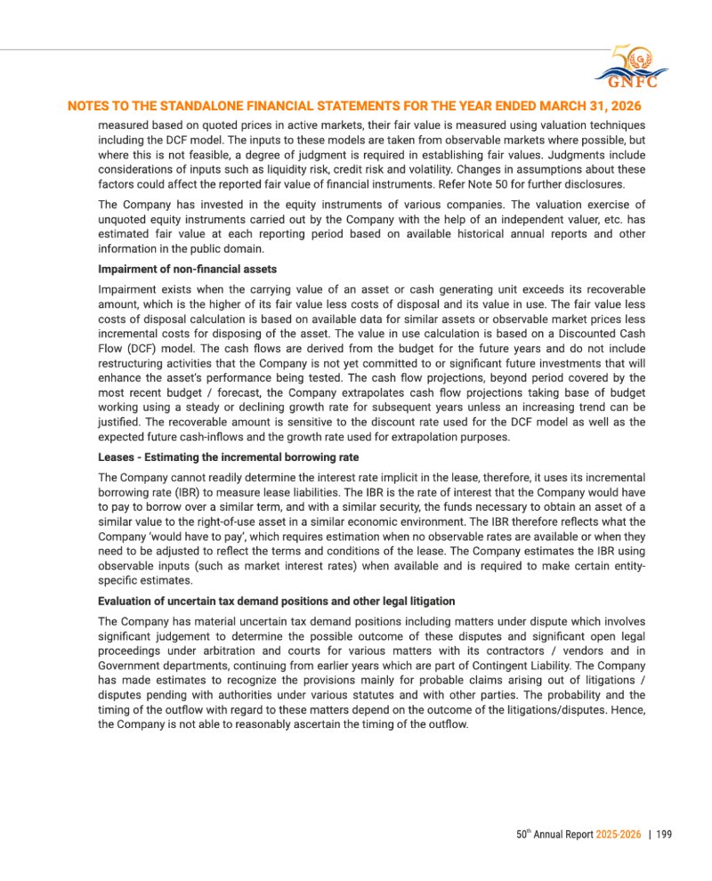 GNFC Annual Report 2025-26 — page 223