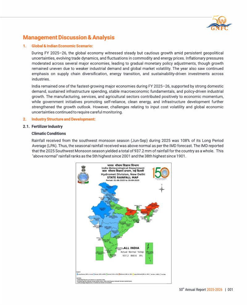 GNFC Annual Report 2025-26 — page 25