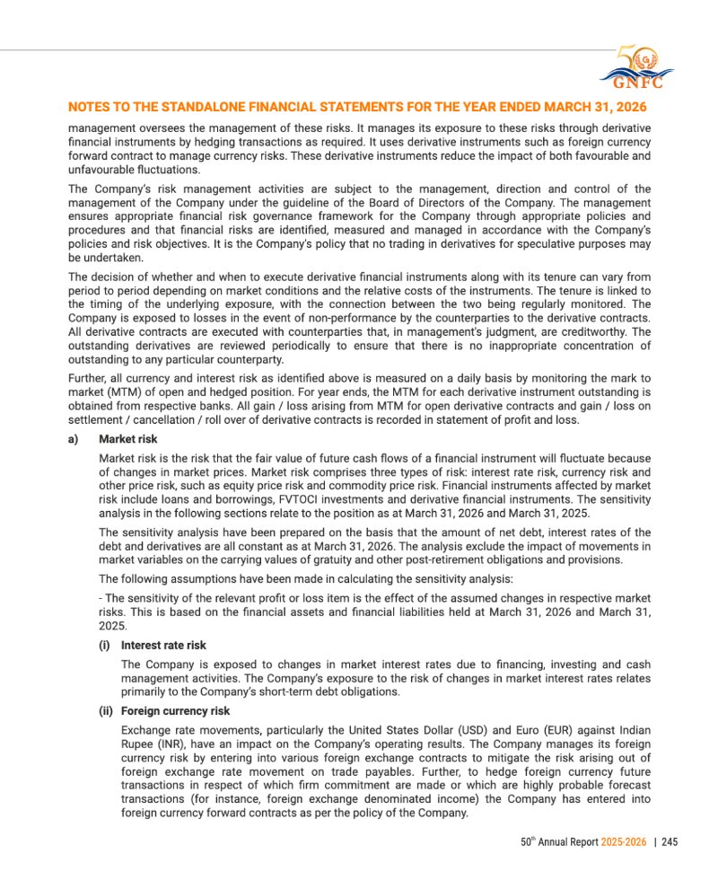 GNFC Annual Report 2025-26 — page 269