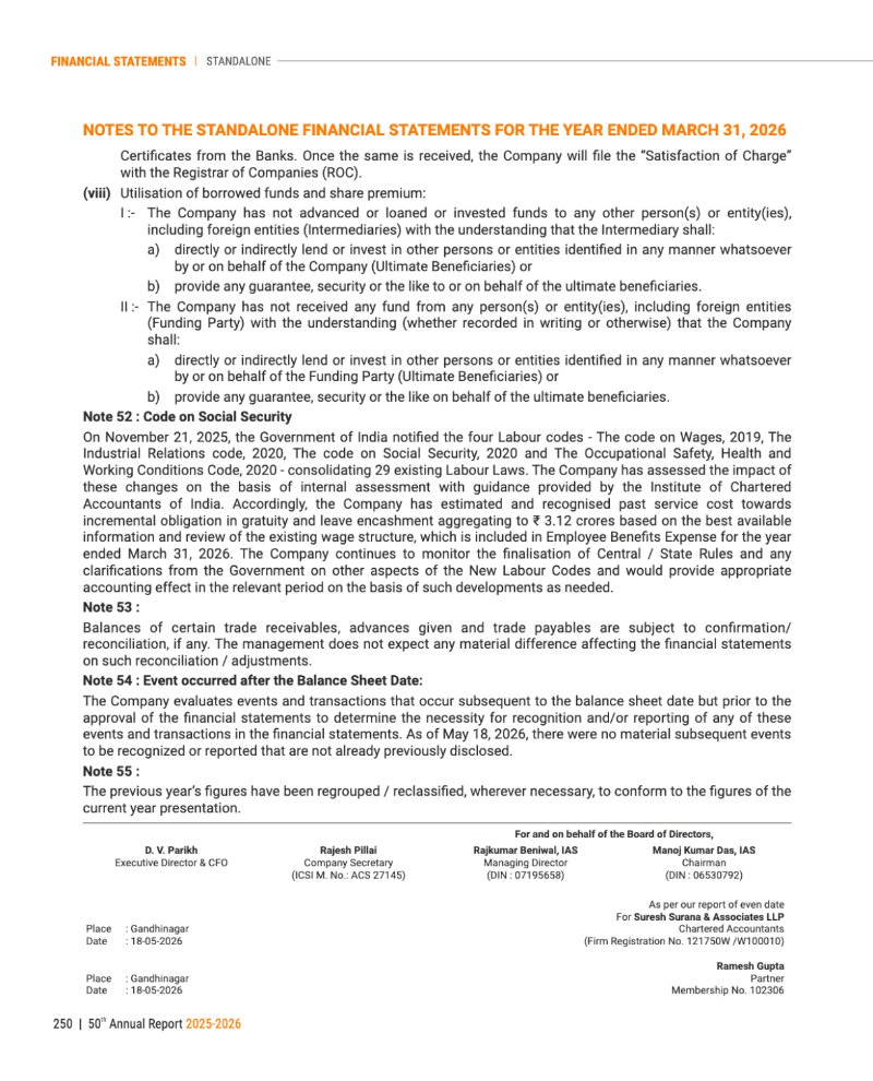 GNFC Annual Report 2025-26 — page 274