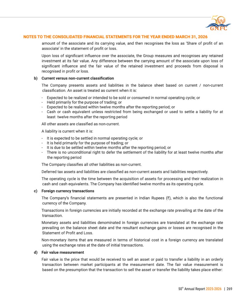 GNFC Annual Report 2025-26 — page 293