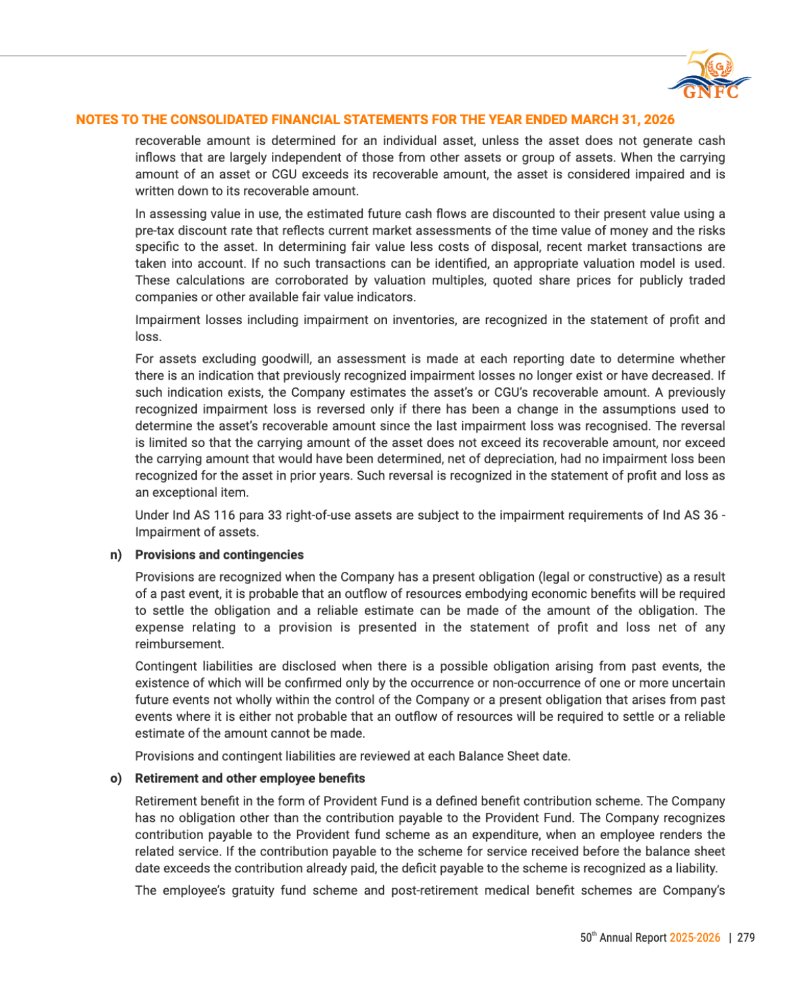 GNFC Annual Report 2025-26 — page 303