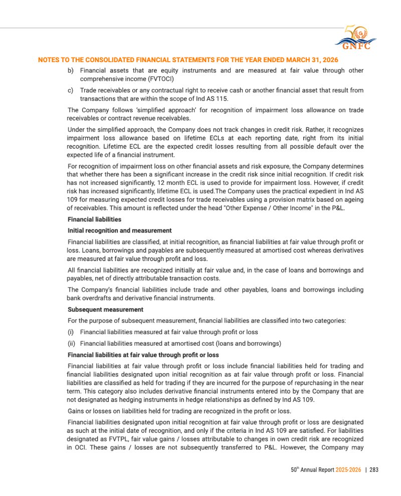 GNFC Annual Report 2025-26 — page 307