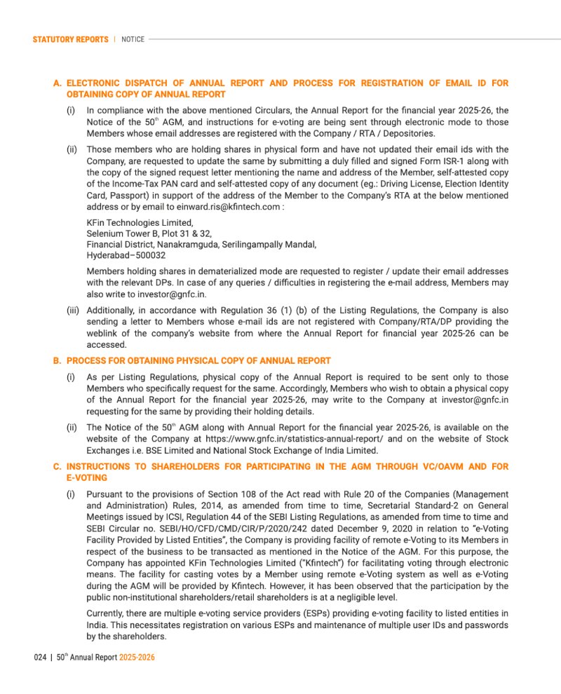 GNFC Annual Report 2025-26 — page 48