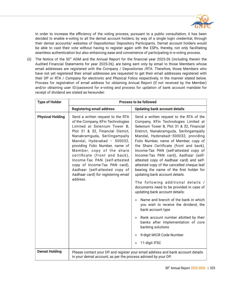 GNFC Annual Report 2025-26 — page 49