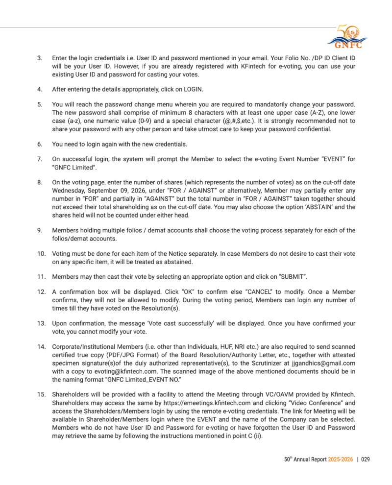 GNFC Annual Report 2025-26 — page 53