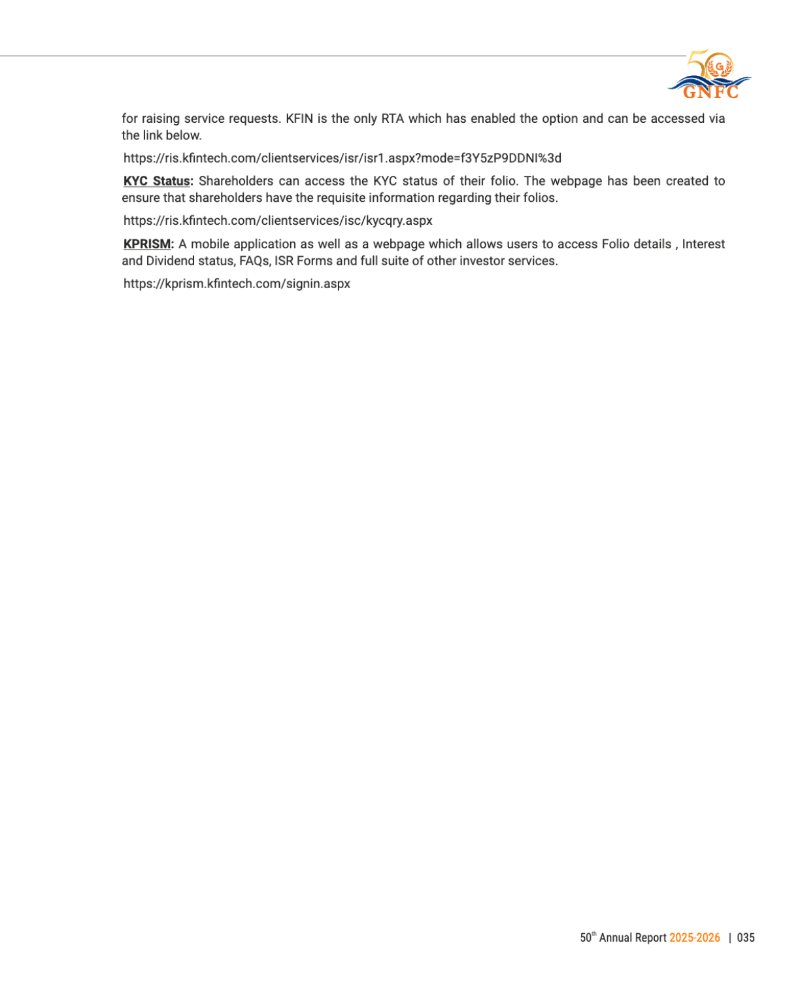 GNFC Annual Report 2025-26 — page 59