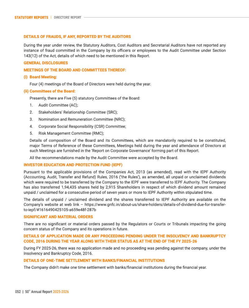 GNFC Annual Report 2025-26 — page 76