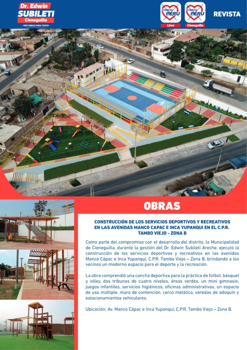 EDWIN SUBILETI: EXPERIENCIA Y GESTIÓN PARA CIENEGUILLA — page 12