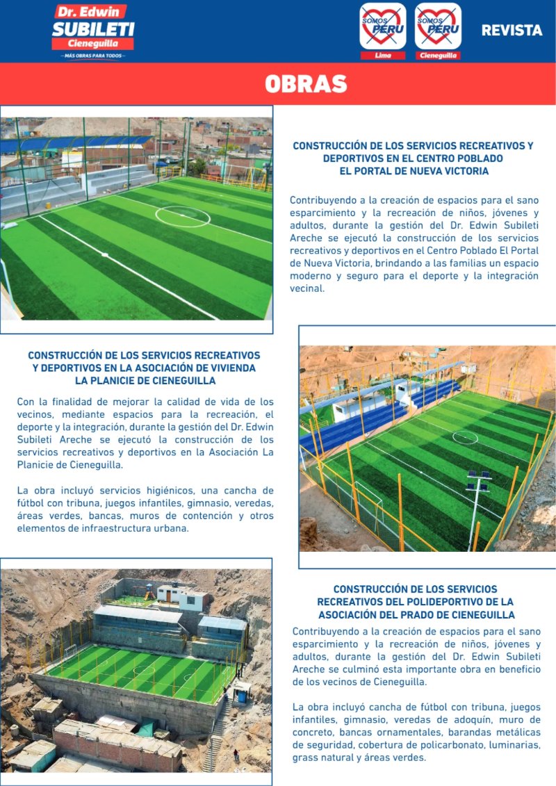 EDWIN SUBILETI: EXPERIENCIA Y GESTIÓN PARA CIENEGUILLA — page 14