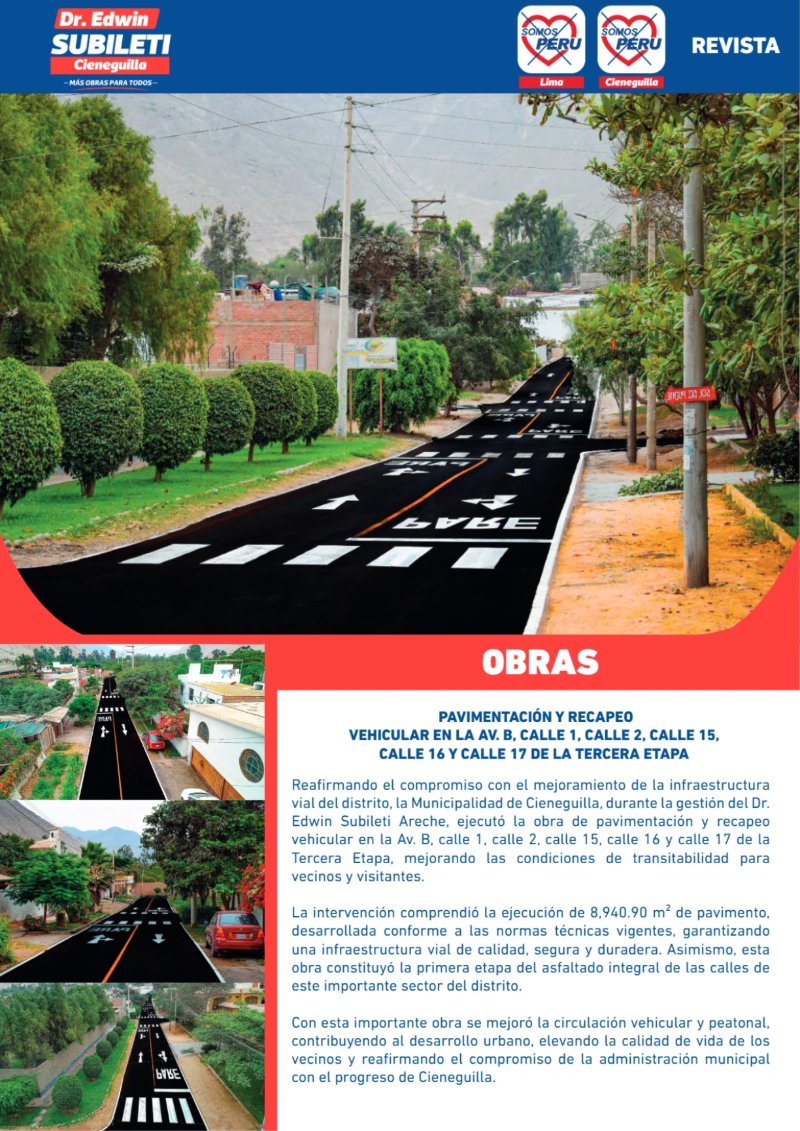 EDWIN SUBILETI: EXPERIENCIA Y GESTIÓN PARA CIENEGUILLA — page 18