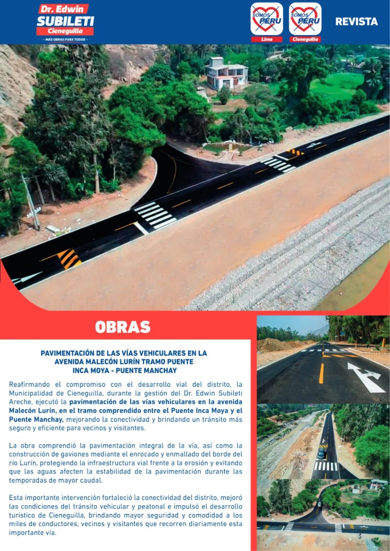 EDWIN SUBILETI: EXPERIENCIA Y GESTIÓN PARA CIENEGUILLA — page 19
