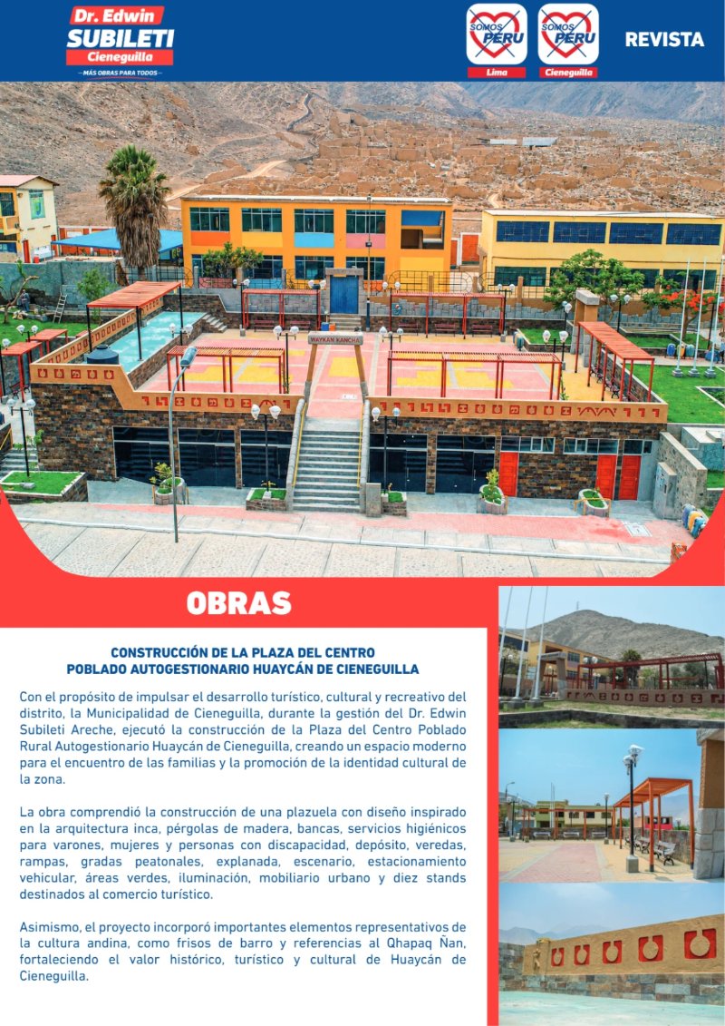 EDWIN SUBILETI: EXPERIENCIA Y GESTIÓN PARA CIENEGUILLA — page 21