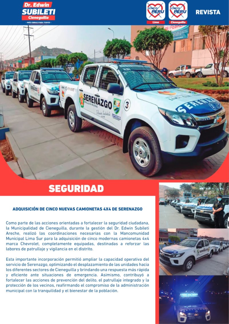 EDWIN SUBILETI: EXPERIENCIA Y GESTIÓN PARA CIENEGUILLA — page 29