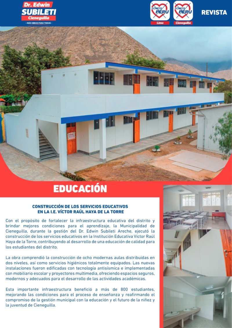 EDWIN SUBILETI: EXPERIENCIA Y GESTIÓN PARA CIENEGUILLA — page 34