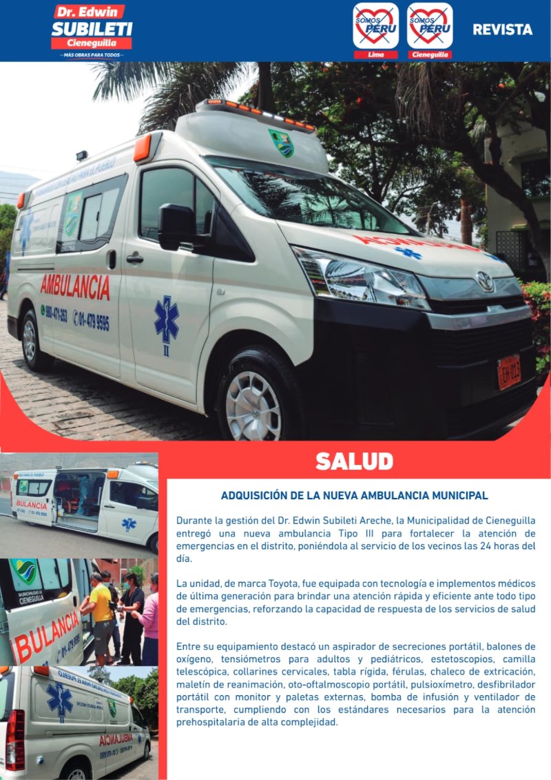EDWIN SUBILETI: EXPERIENCIA Y GESTIÓN PARA CIENEGUILLA — page 6