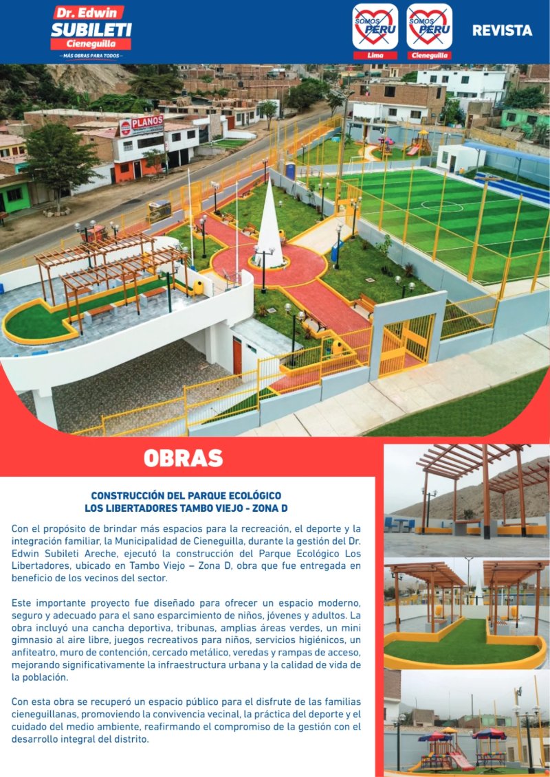 EDWIN SUBILETI: EXPERIENCIA Y GESTIÓN PARA CIENEGUILLA — page 9