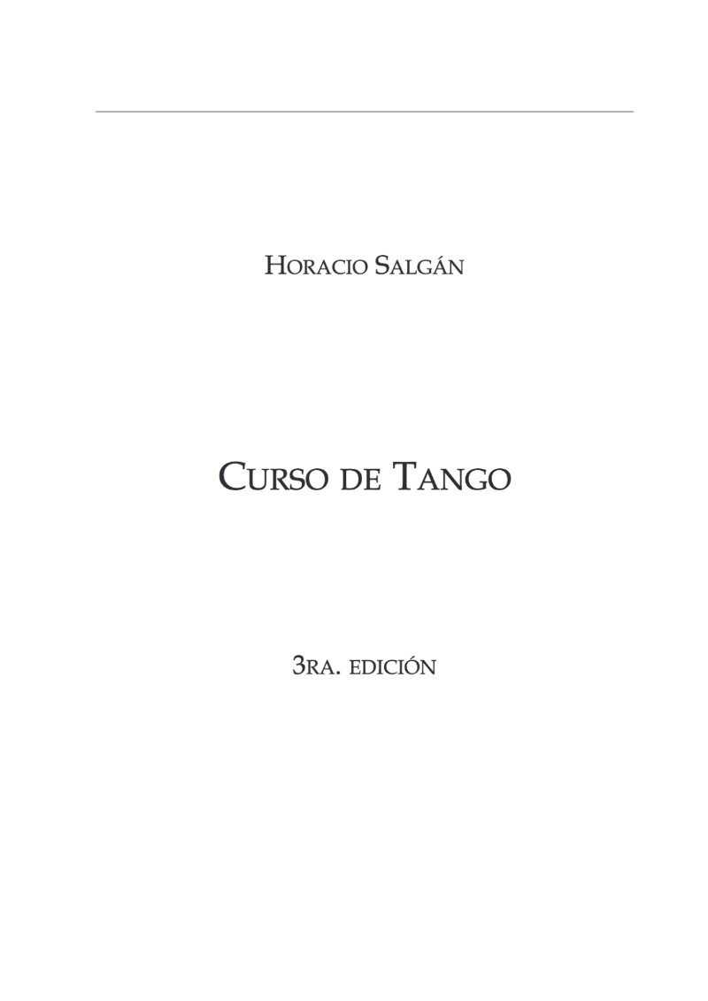 Curso de Tango - 3ra. Edición — page 2