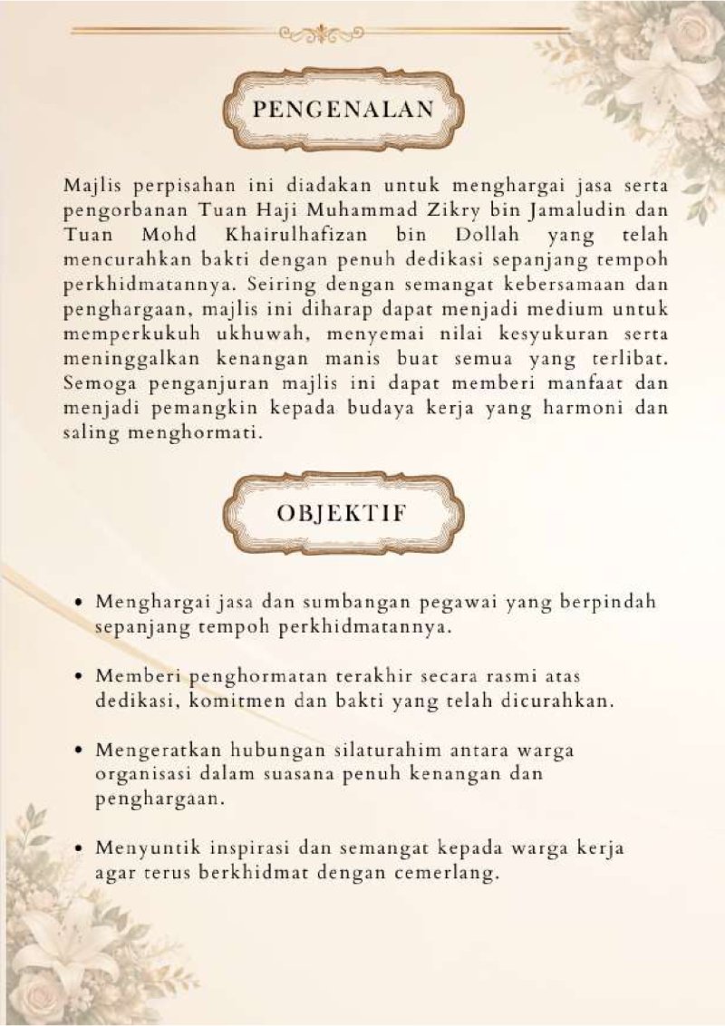 MAJLIS PERPISAHAN SELAUT KASIH SELINGKAR BUDI — page 2