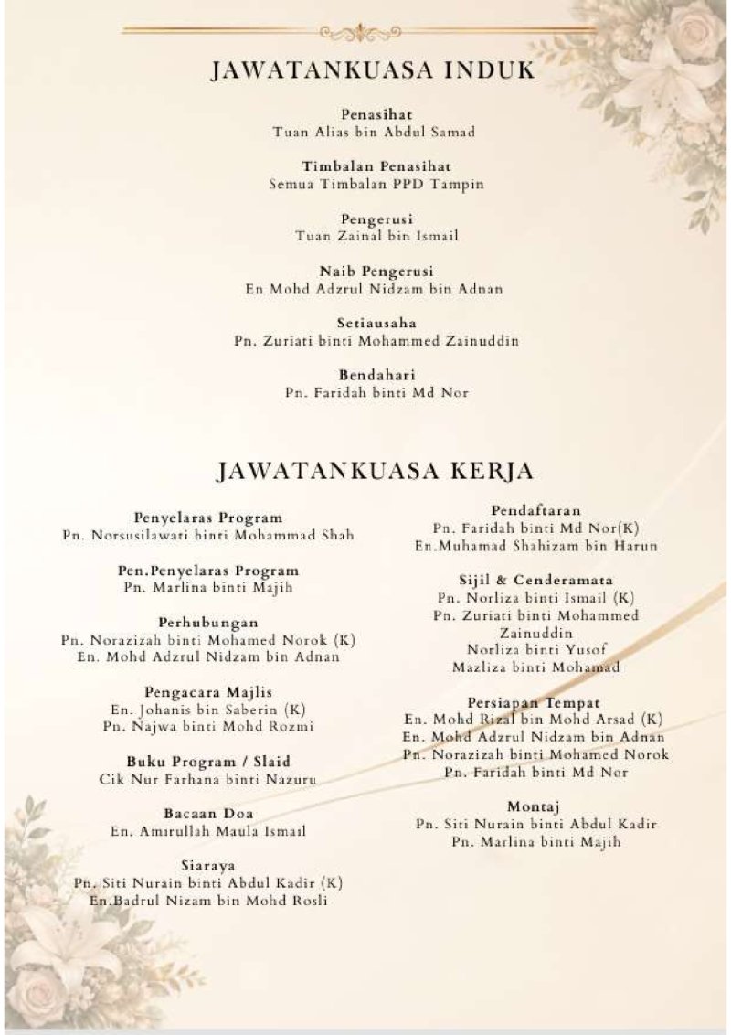 MAJLIS PERPISAHAN SELAUT KASIH SELINGKAR BUDI — page 3