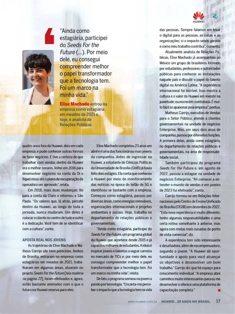 Huawei Brasil 25 anos — page 17