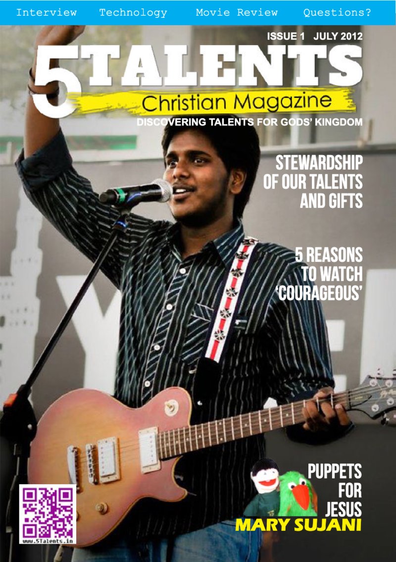 5Talents Magazine – Issue 1, July 2012 — page 1