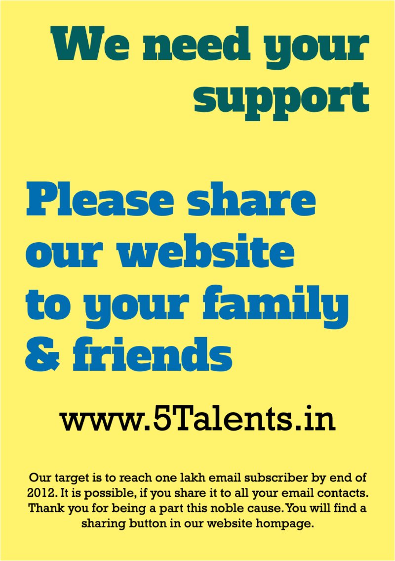 5Talents Magazine – Issue 1, July 2012 — page 15